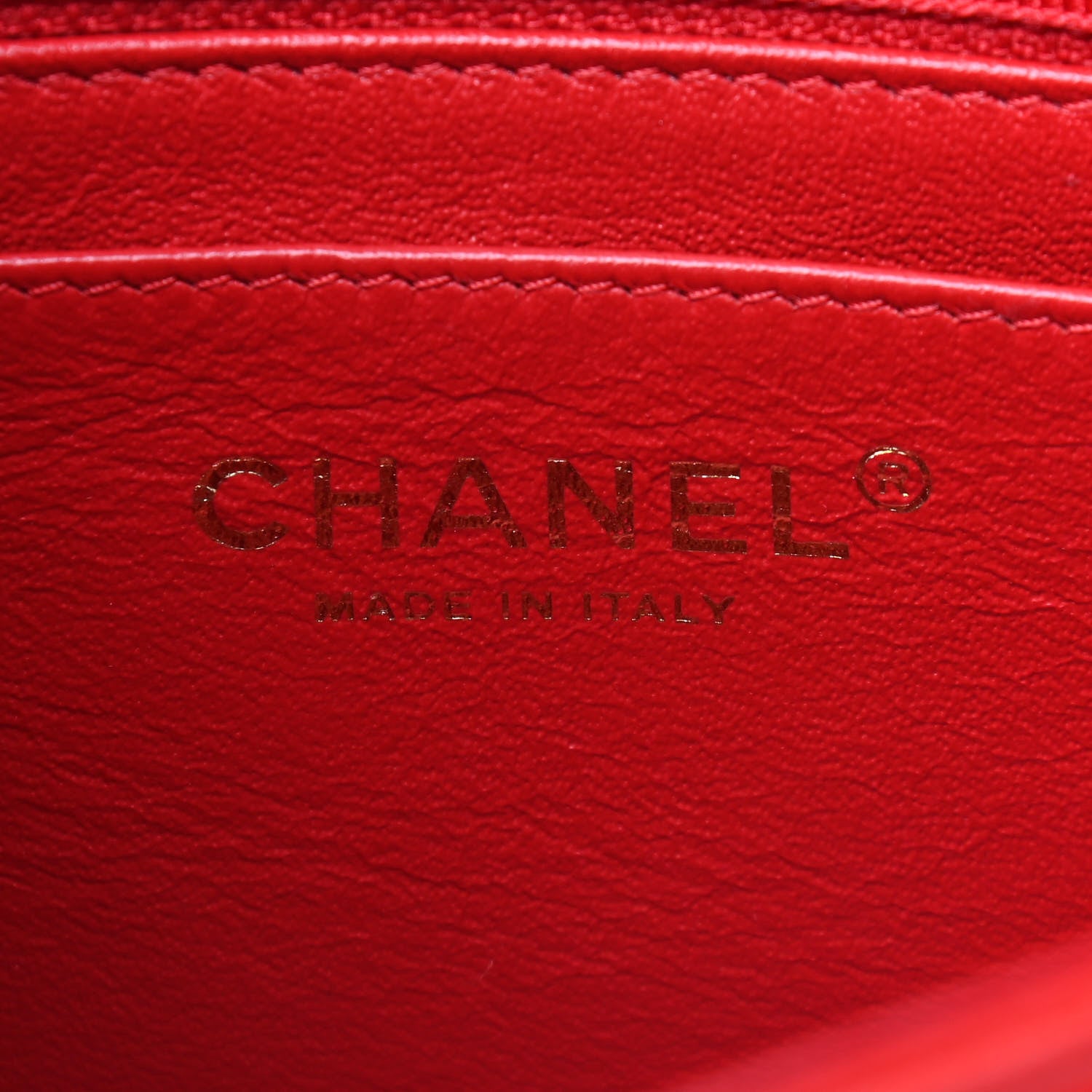 Chanel Lambskin Quilted Mini Rectangular Flap Red 5 of 8