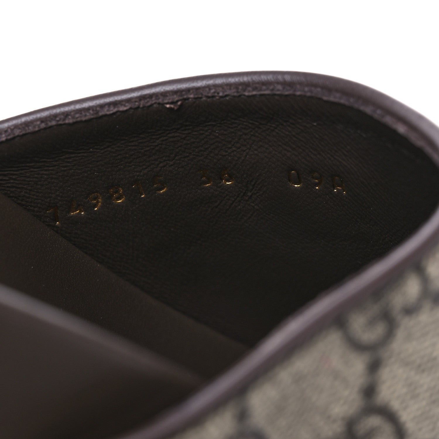 Gucci GG Supreme Monogram Miro Soft Calfskin Womens Horsebit Slippers 36 Beige Ebony New Acero 10 of 11