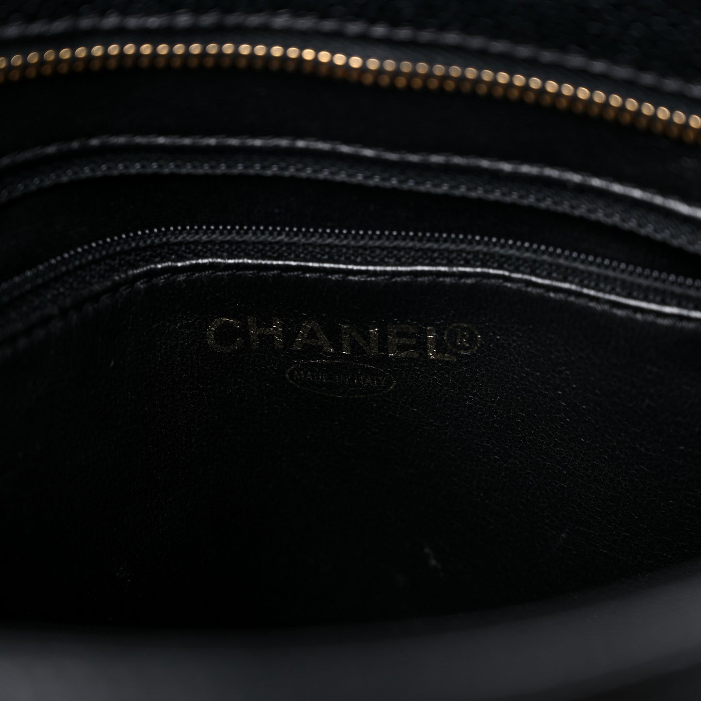 Caviar Quilted Medallion Tote Black