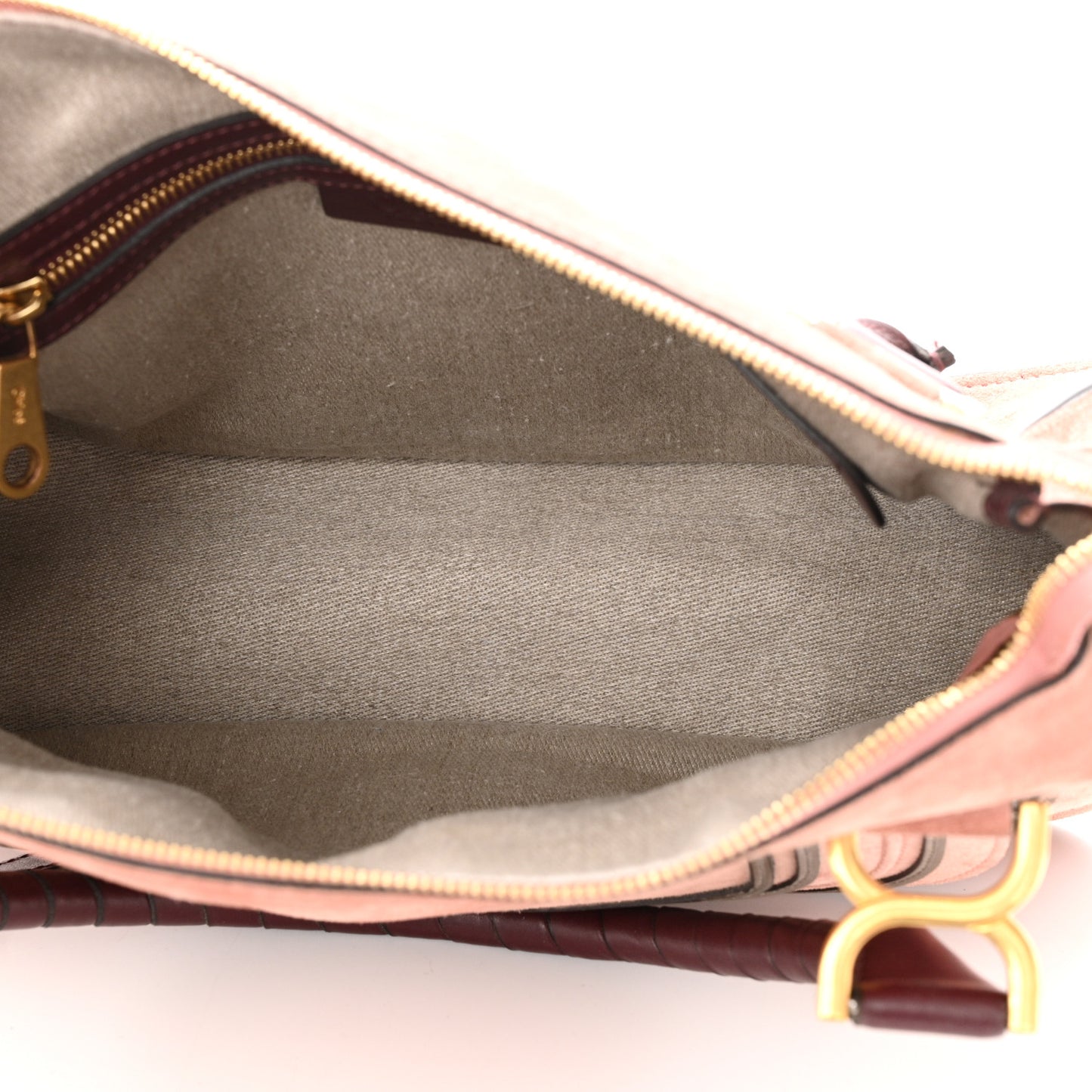 Suede Calfskin Braided Medium Marcie Double Carry Canyon Rose
