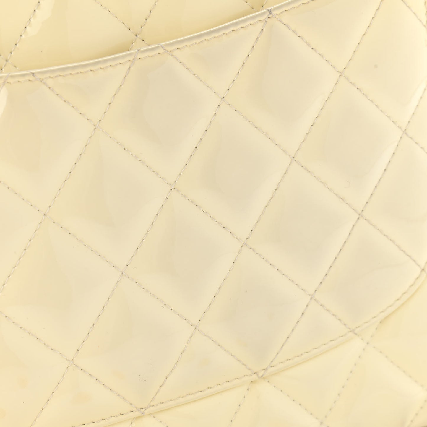 Patent Quilted Jumbo Double Flap Pearl