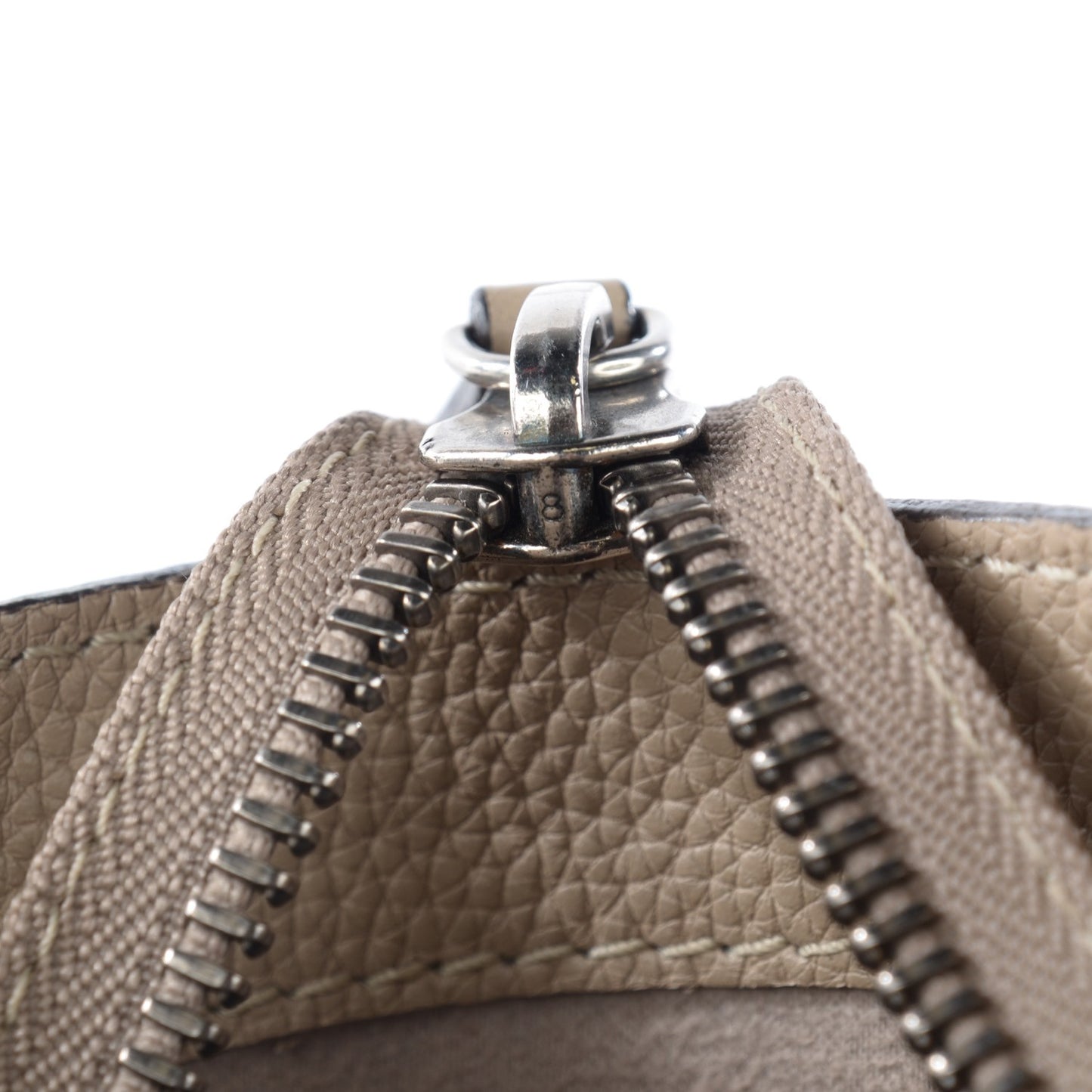 Drummed Calfskin Mini Luggage Dune