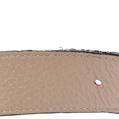 Louis Vuitton Taurillon Calfskin 30mm LV Initiales Belt 80 32 Galet Corail 8 of 11