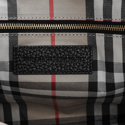 Burberry London Grainy Calfskin Small Greenwood Bowling Bag Black 6 of 8