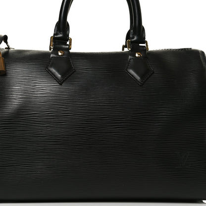 Louis Vuitton Epi Speedy 25 Black 7 of 16