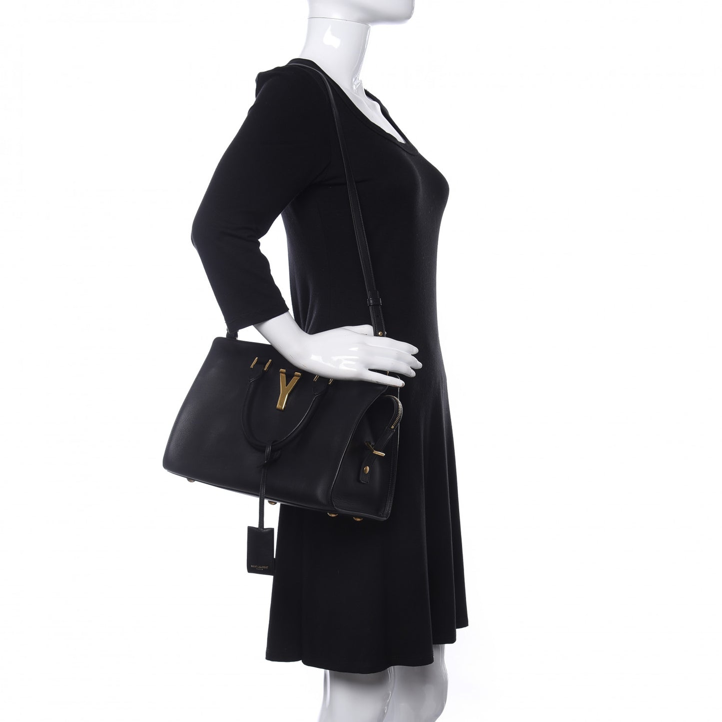 Calfskin Small Classic Y Cabas Black