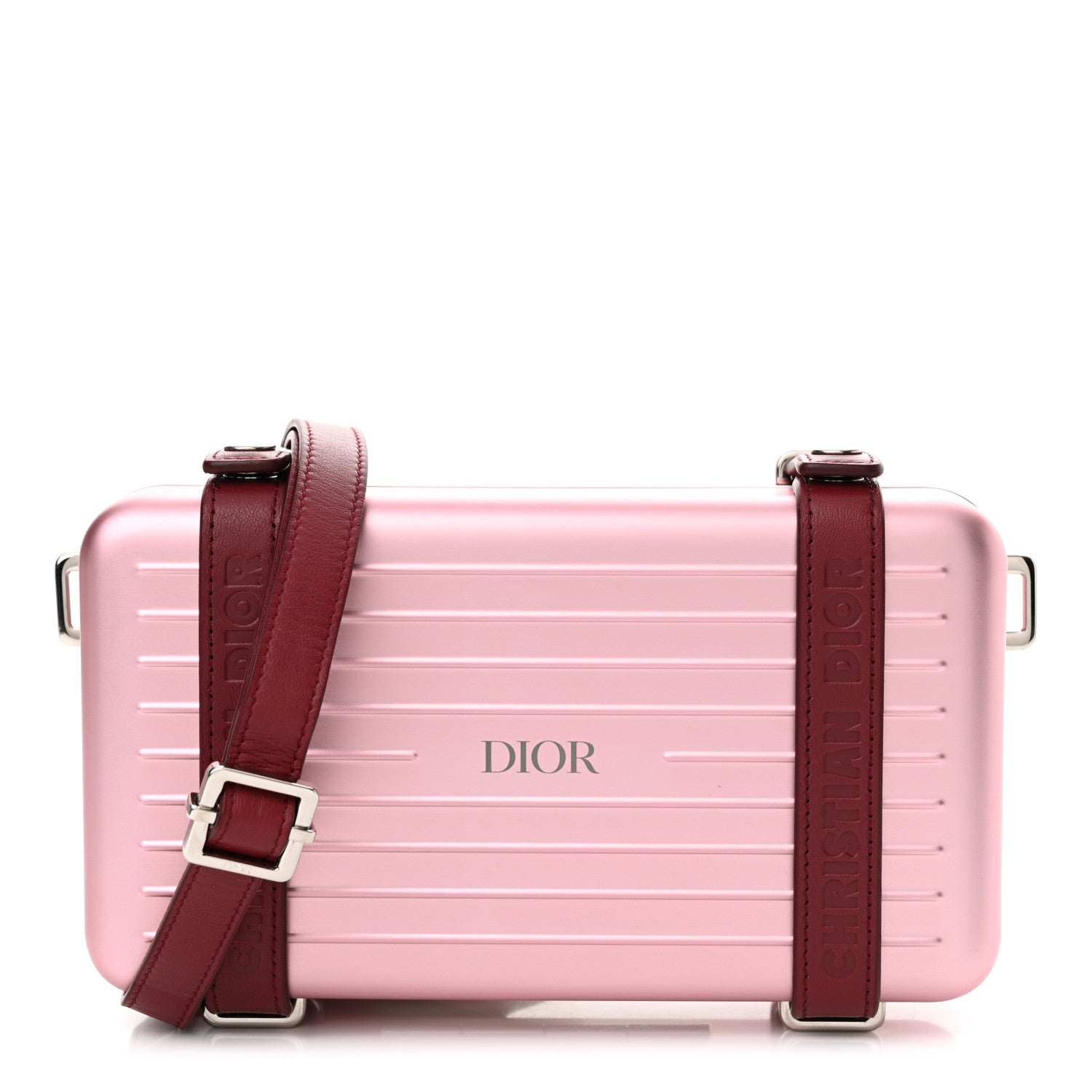Christian Dior X RIMOWA Aluminum Personal Clutch On Strap Rose 1 of 11