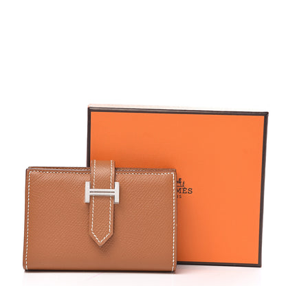Hermes Epsom Mini Bearn Wallet Gold 6 of 6