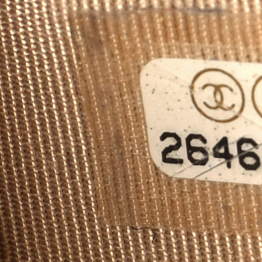 Caviar Quilted Medium Zip Around Wallet Beige