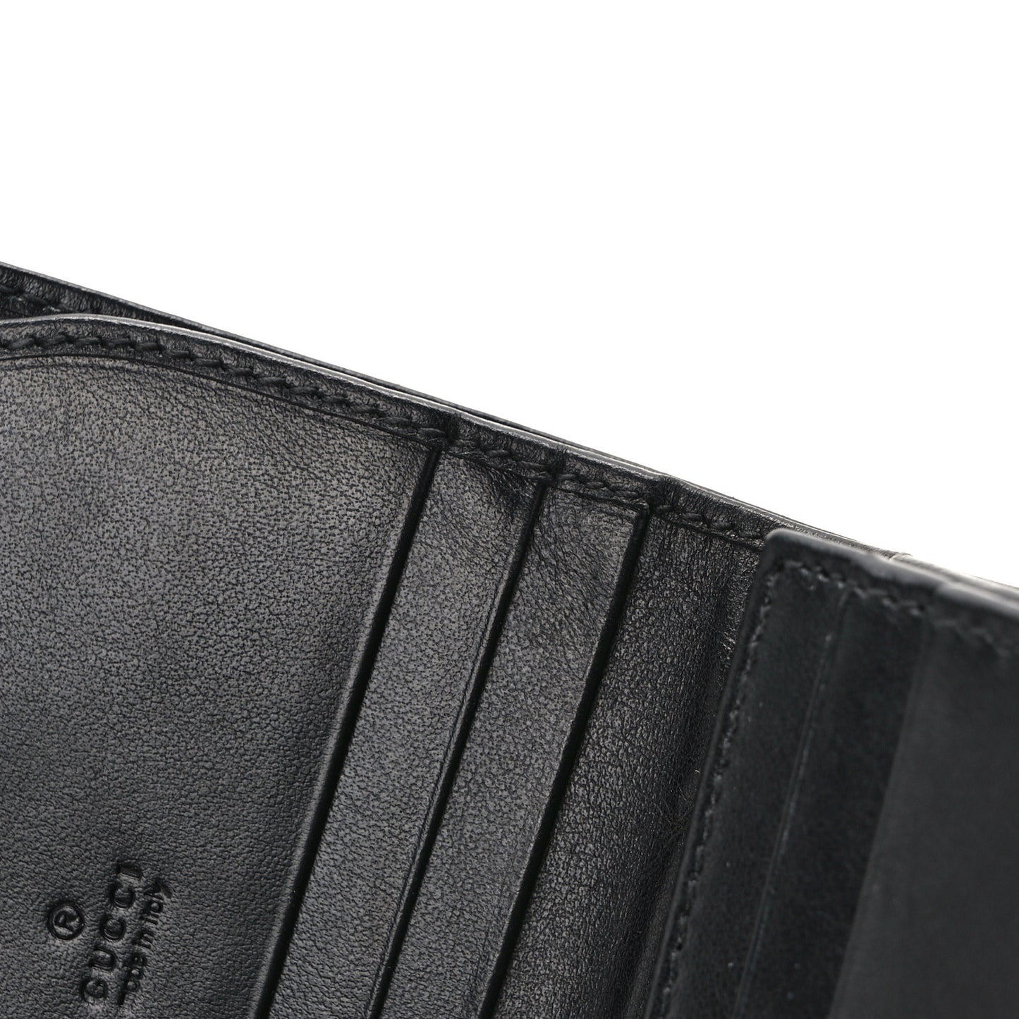 Calfskin Matelasse GG Marmont Card Case Wallet Black