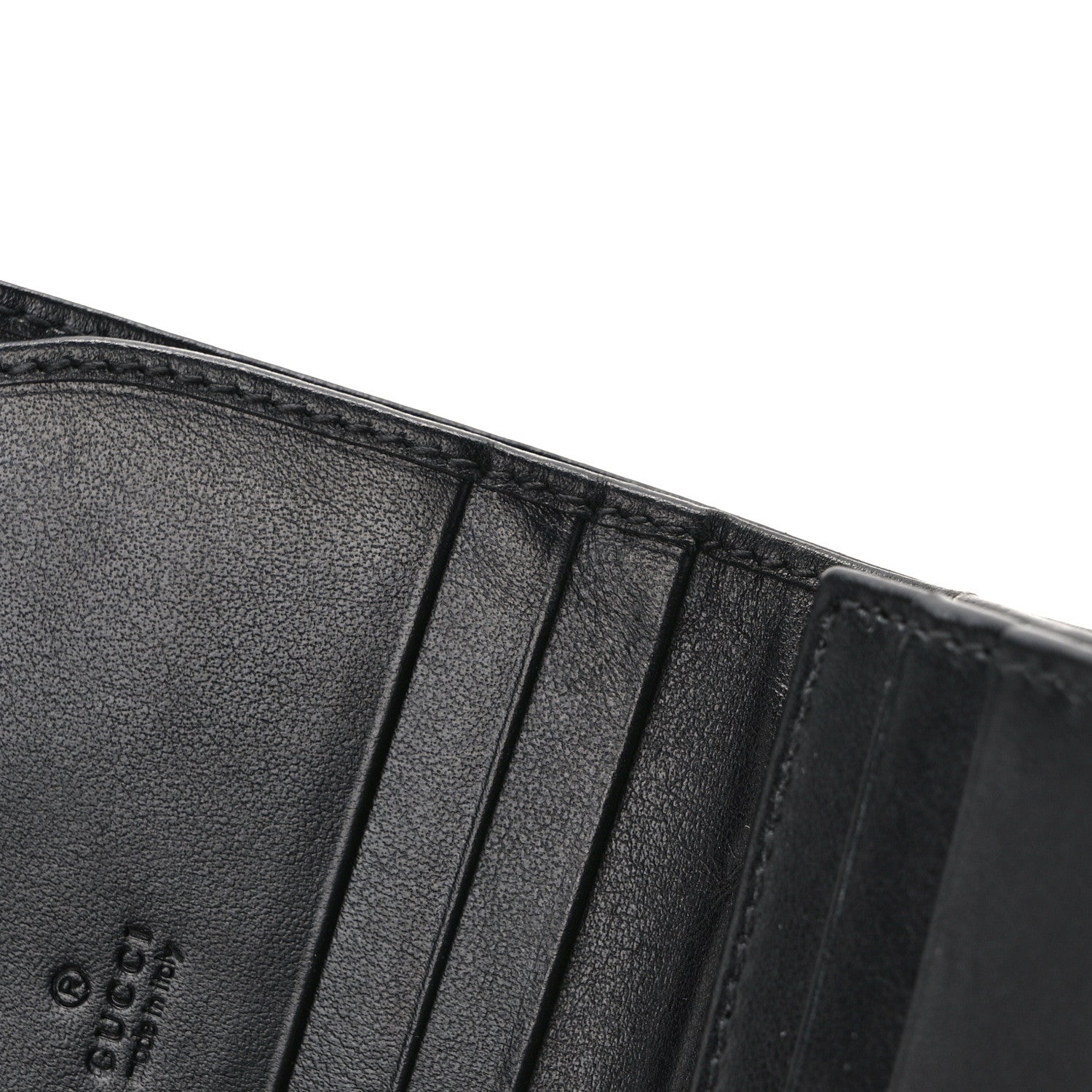 Gucci Calfskin Matelasse GG Marmont Card Case Wallet Black 7 of 8