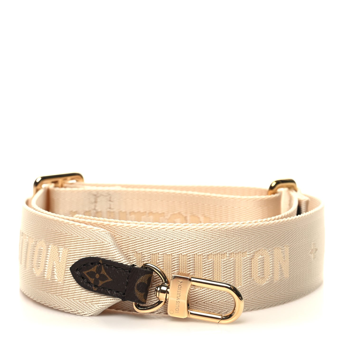 Jacquard Monogram Adjustable Shoulder Strap New Creme