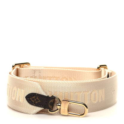 Louis Vuitton Jacquard Monogram Adjustable Shoulder Strap New Creme 1 of 3