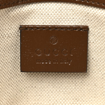 Gucci GG Supreme Monogram Web Mini Horsebit 1955 Shoulder Bag Beige Brown Sugar 6 of 10