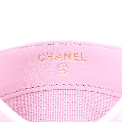 Chanel Caviar Quilted Card Holder Light Pink 6 of 9