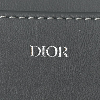Christian Dior Grained Calfskin CD Icon Wallet Grey 6 of 7