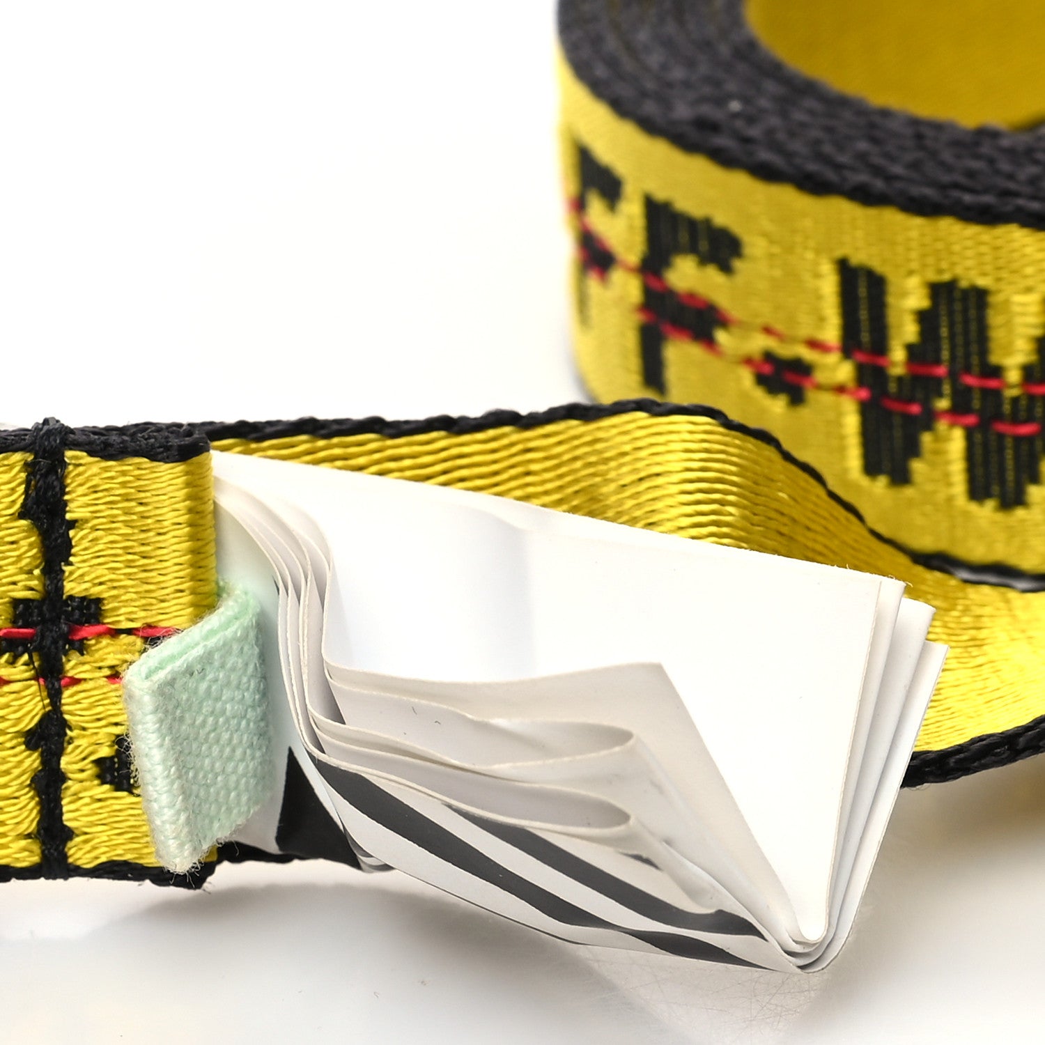 Off-White Industrial Belt Yellow 4 of 4