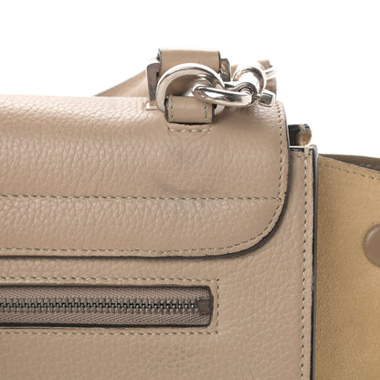 Celine Drummed Calfskin Suede Small Trapeze Dune 15 of 19