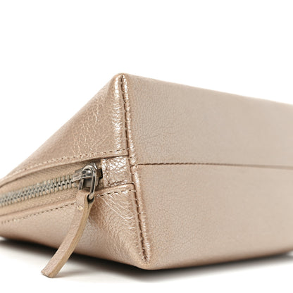 Chanel Metallic Goatskin Cosmetic Case Gold 8 of 9