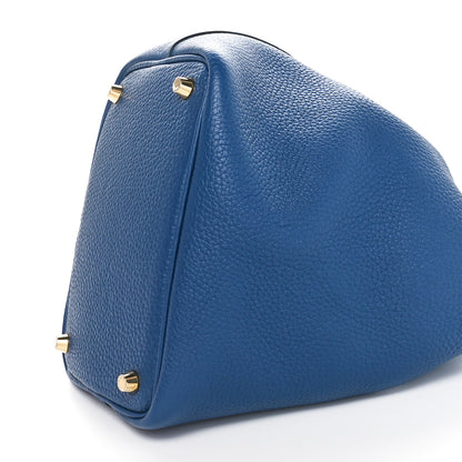 Hermes Taurillon Clemence Picotin Lock 18 PM Deep Bleu 10 of 11