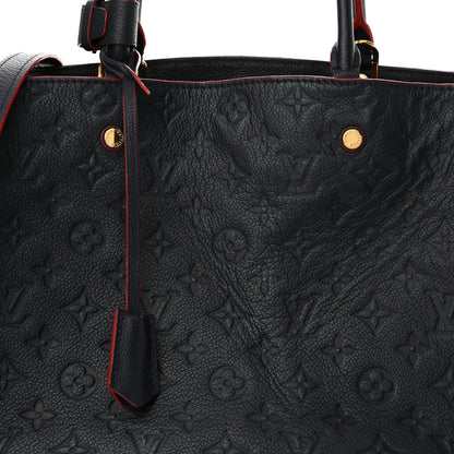 Louis Vuitton Empreinte Montaigne GM Marine Rouge 7 of 10