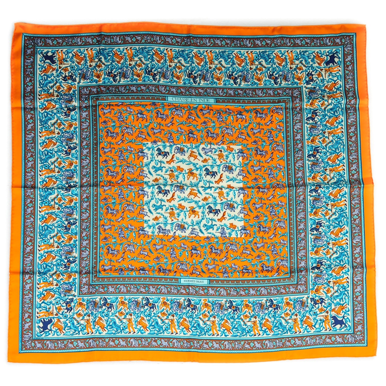 Hermes Silk Chasse En Inde Scarf 90 2 of 4
