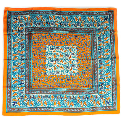 Hermes Silk Chasse En Inde Scarf 90 2 of 4