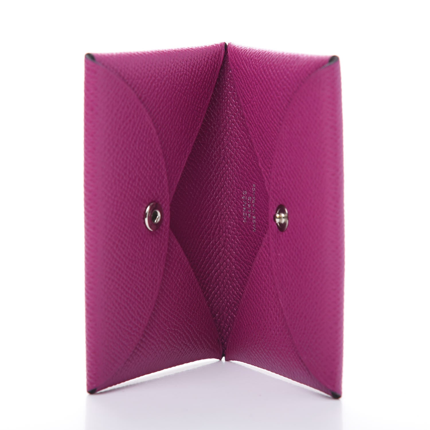 Hermes Epsom Calvi Card Case Rose Pourpre 5 of 10