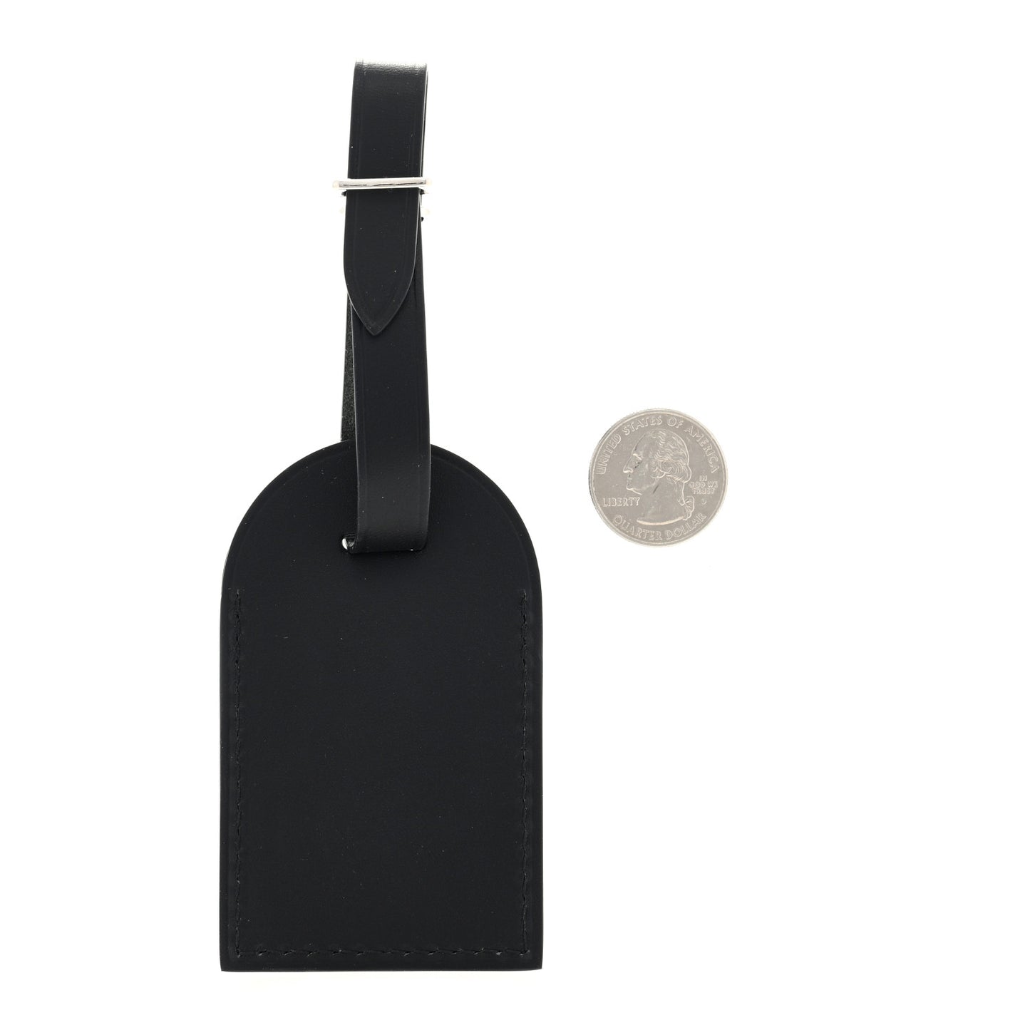 Calfskin Vivienne Luggage Tag Black