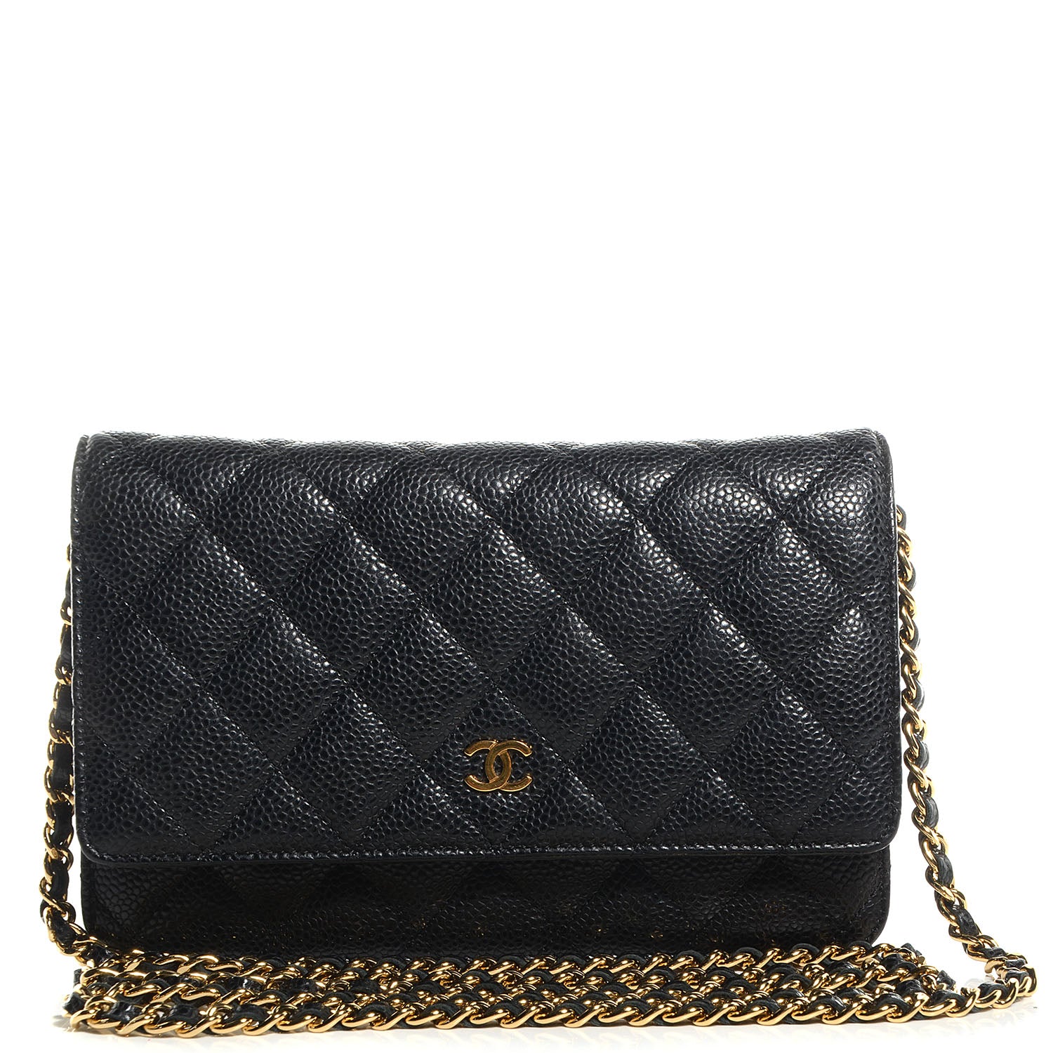 Chanel Caviar Quilted Wallet On Chain WOC Black 1 of 9