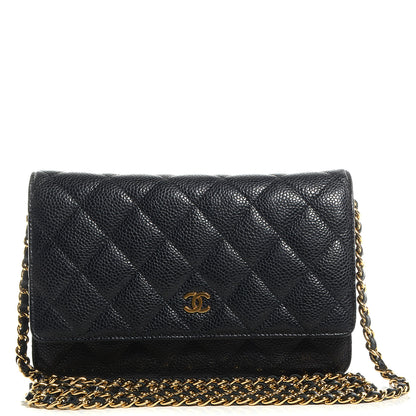 Chanel Caviar Quilted Wallet On Chain WOC Black 1 of 9
