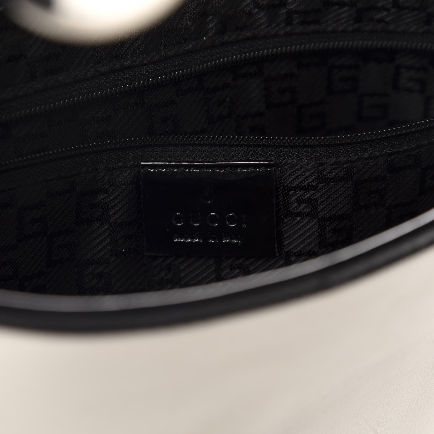 Gucci Calfskin Jackie O Hobo White Black 9 of 11