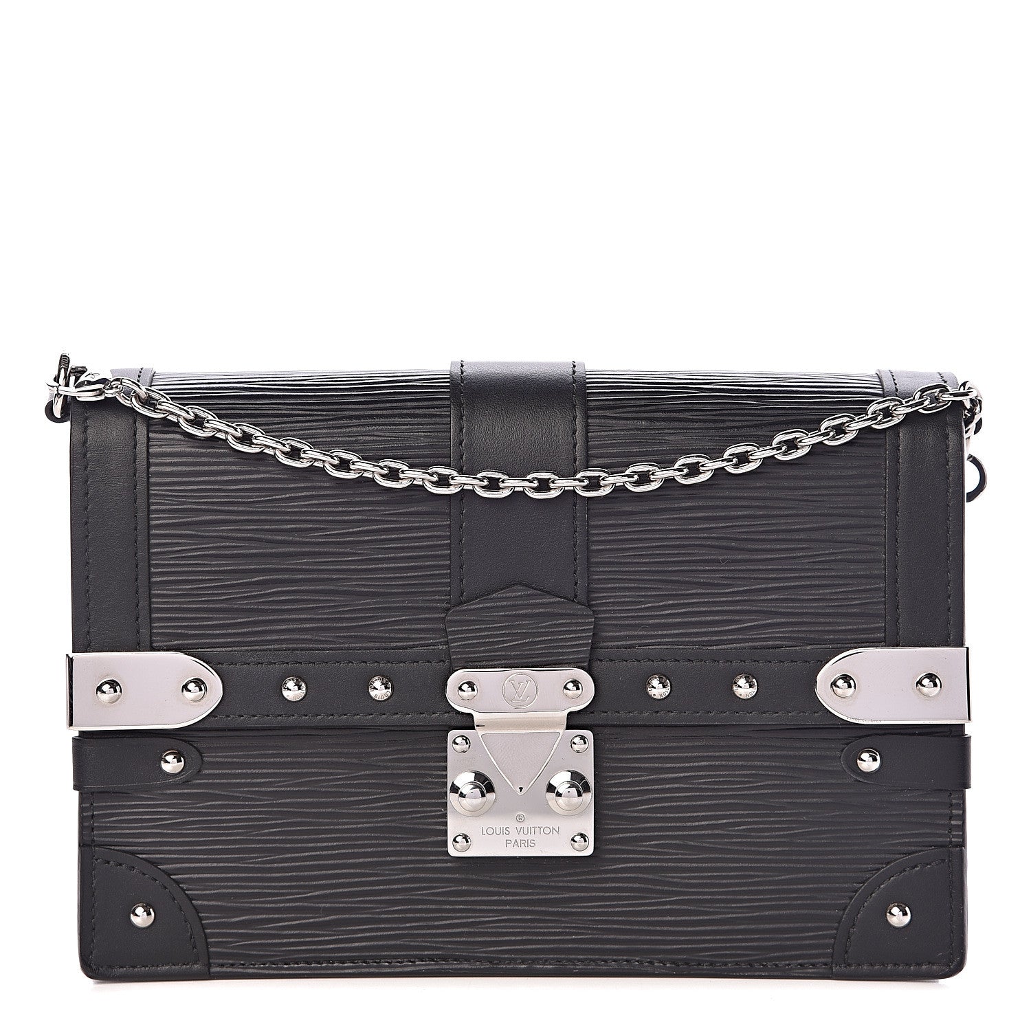Louis Vuitton Epi Trunk Chain Wallet Black 1 of 9