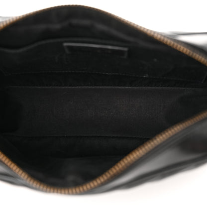 Saint Laurent Calfskin Matelasse Monogram Monochrome Lou Camera Bag Black 5 of 19