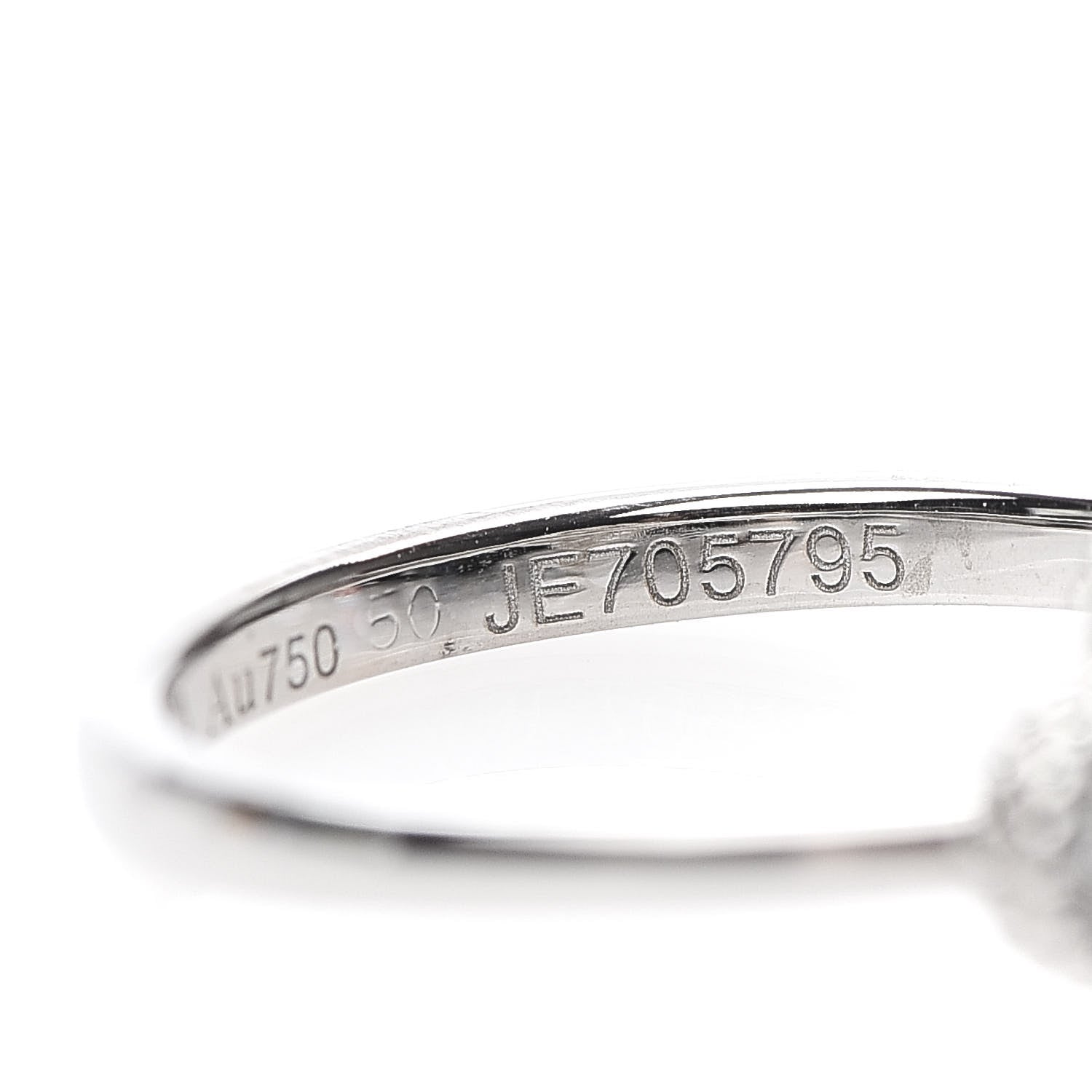 Van Cleef & Arpels 18K White Gold Diamond Sweet Alhambra Ring 50 5.25 5 of 7