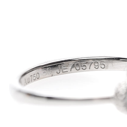 Van Cleef & Arpels 18K White Gold Diamond Sweet Alhambra Ring 50 5.25 5 of 7
