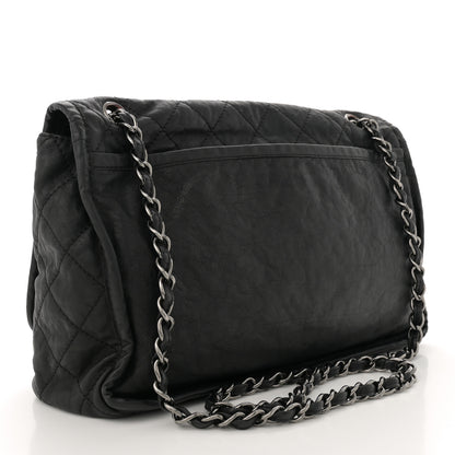 Chanel Grained Calfskin Large Natural Beauty Flap Black 3 of 11