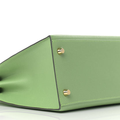 Hermes Epsom Kelly Sellier 28 Vert Criquet 9 of 11