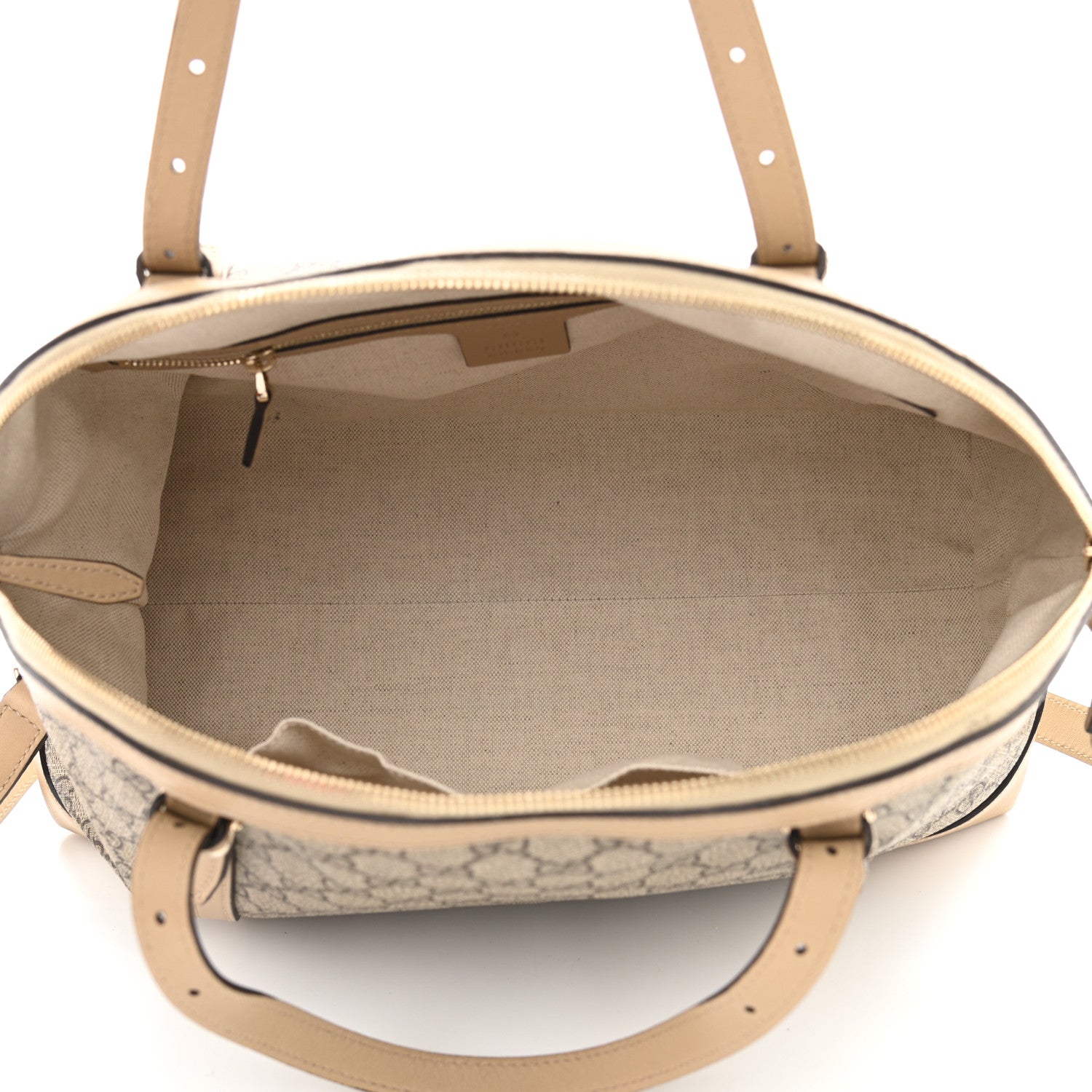 Gucci GG Supreme Monogram Medium Nice Top Handle Dome Bag Beige 5 of 12