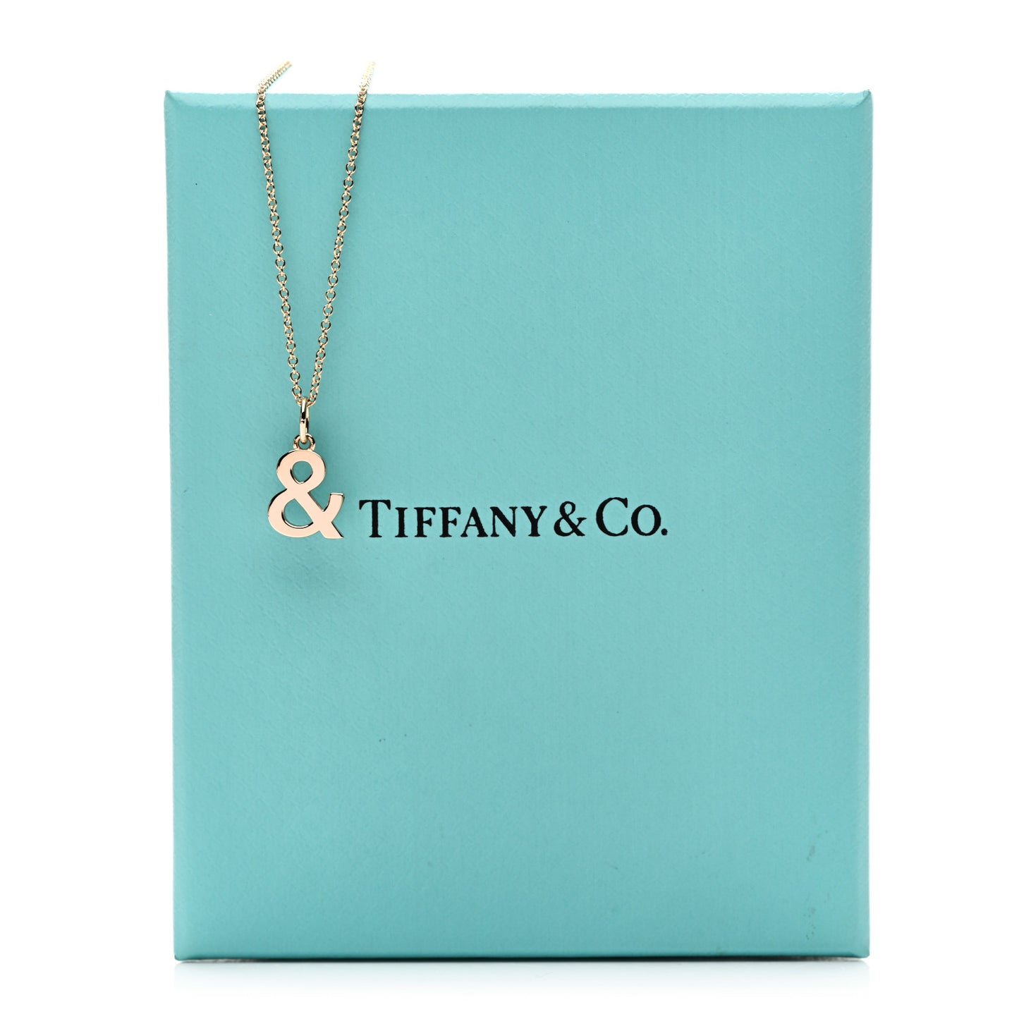 18K Rose Gold Ampersand Pendant Necklace