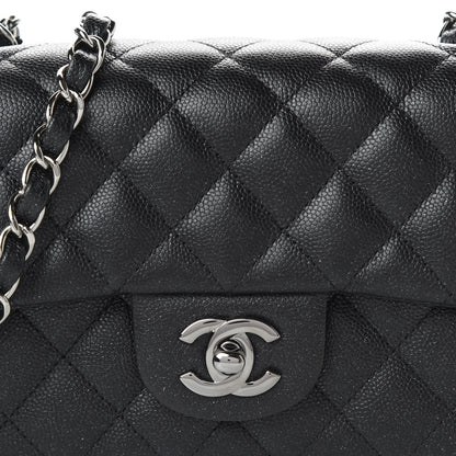 Chanel Iridescent Caviar Quilted Mini Rectangular Flap Black 10 of 11