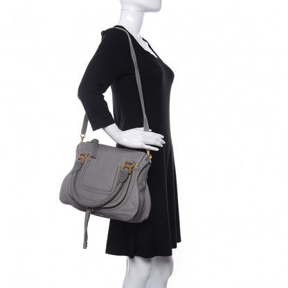 Chloe Calfskin Medium Marcie Satchel Cashmere Grey 2 of 9