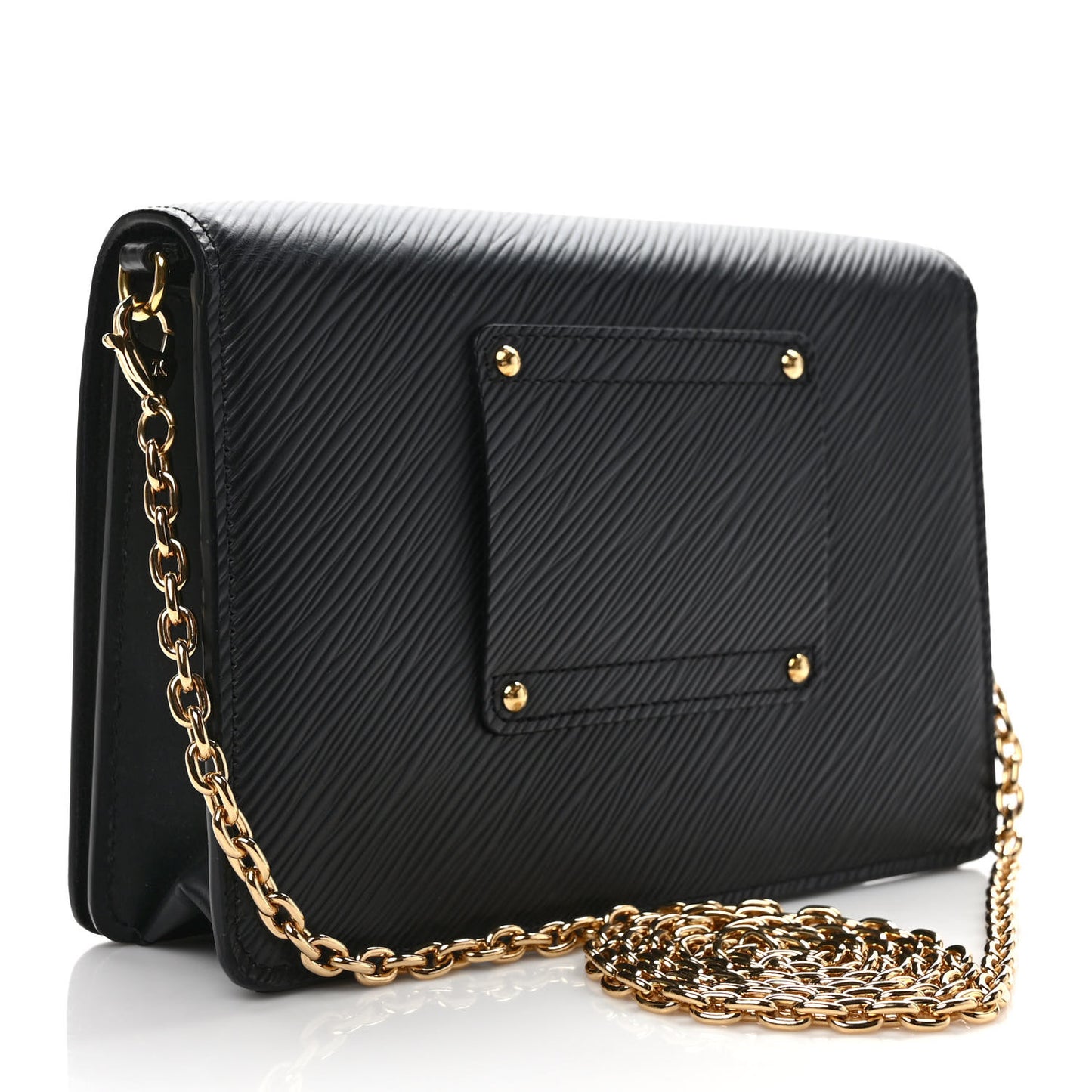 Epi Twist Belt Chain Wallet Black