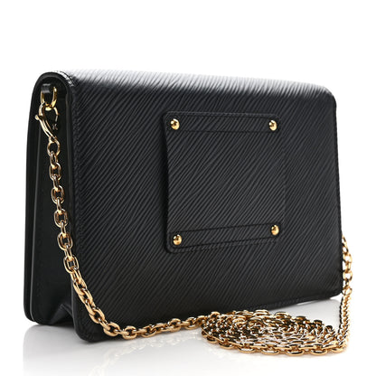 Louis Vuitton Epi Twist Belt Chain Wallet Black 3 of 9