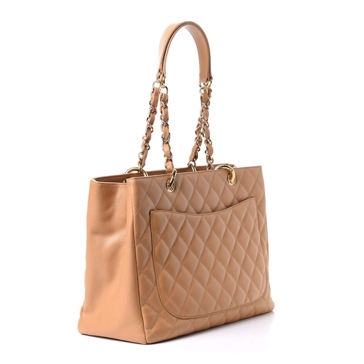 Chanel Caviar Quilted Grand Shopping Tote GST Beige 2 of 5