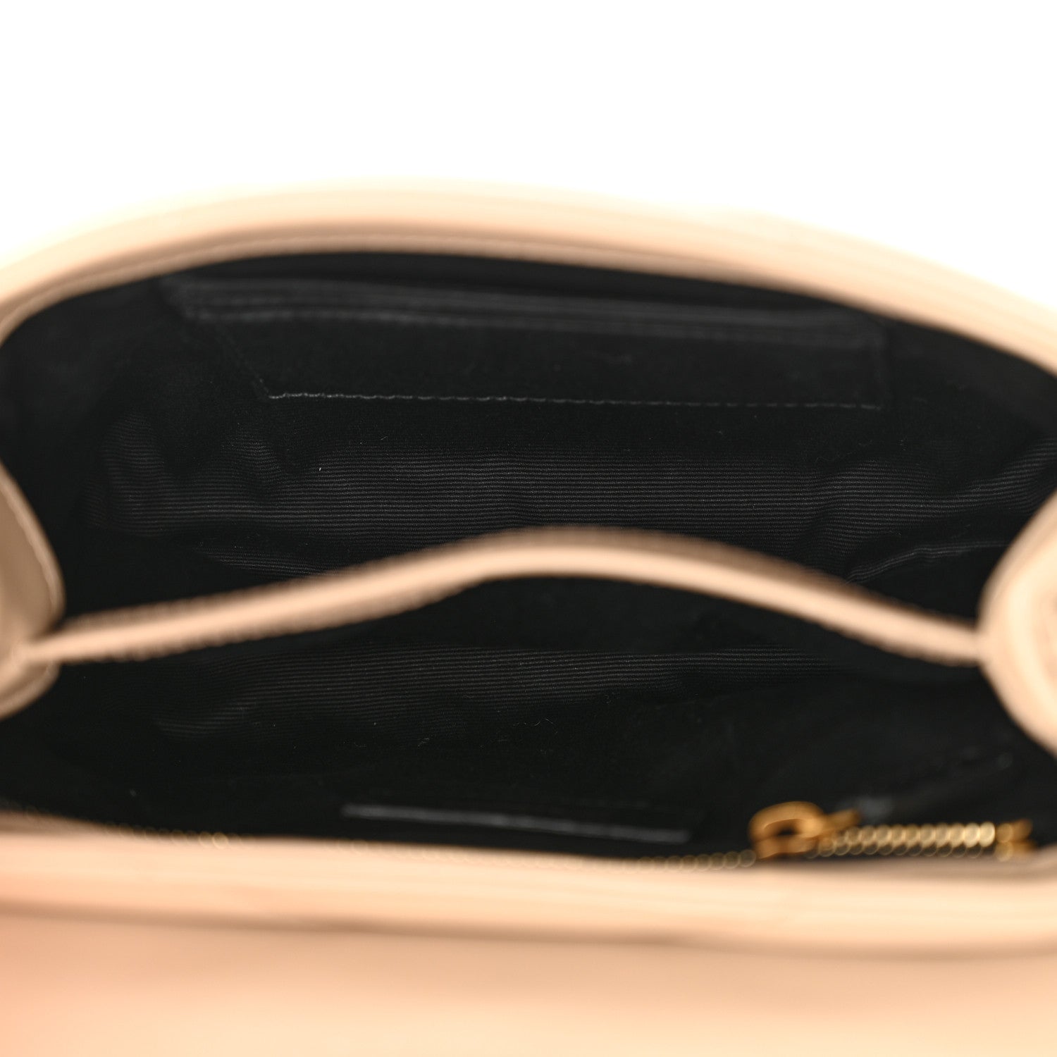 Saint Laurent Calfskin Y Quilted Monogram Toy Loulou Crossbody Bag Dark Beige 5 of 12