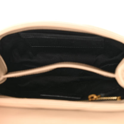 Saint Laurent Calfskin Y Quilted Monogram Toy Loulou Crossbody Bag Dark Beige 5 of 12