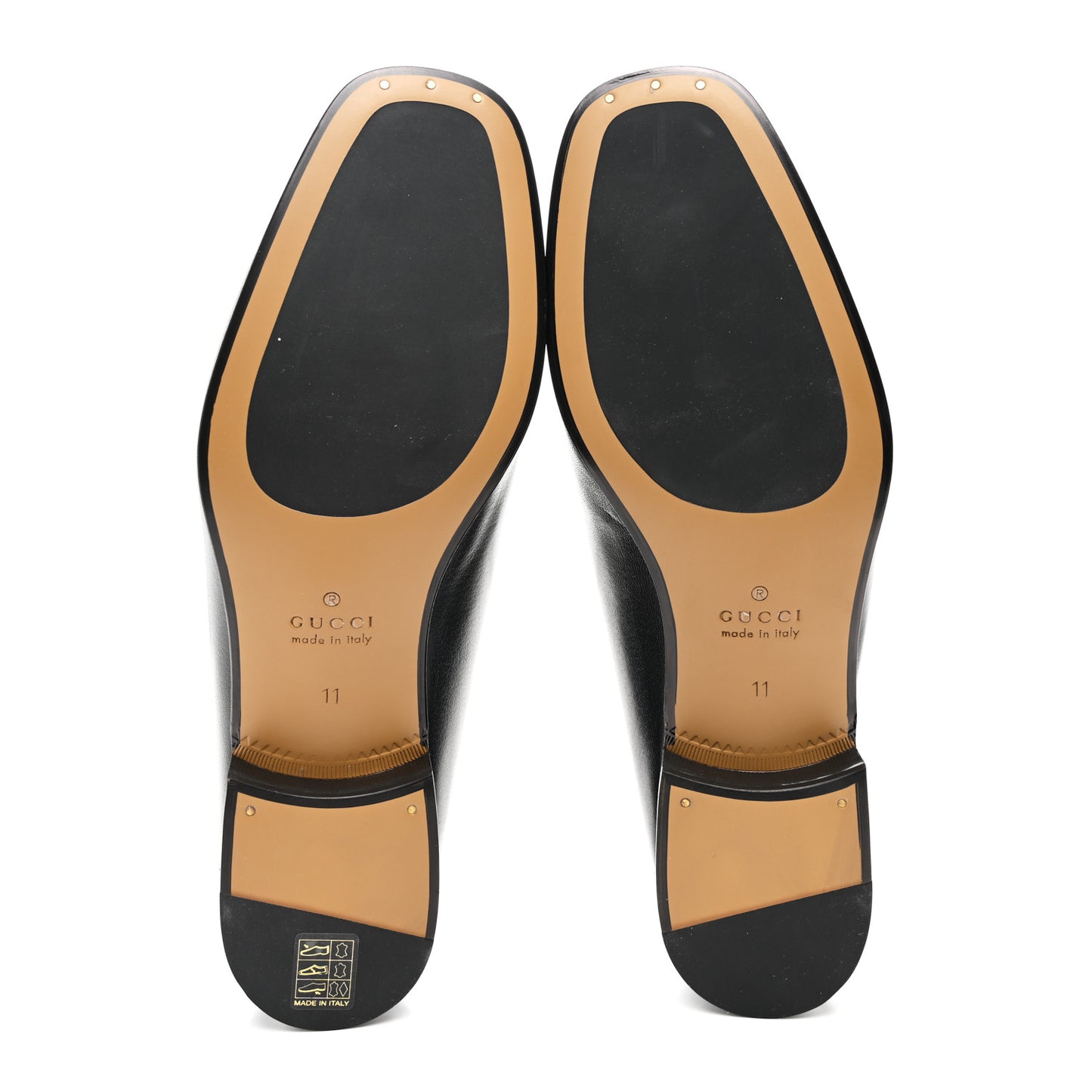 Goatskin Mens Horsebit Loafers 11 Black