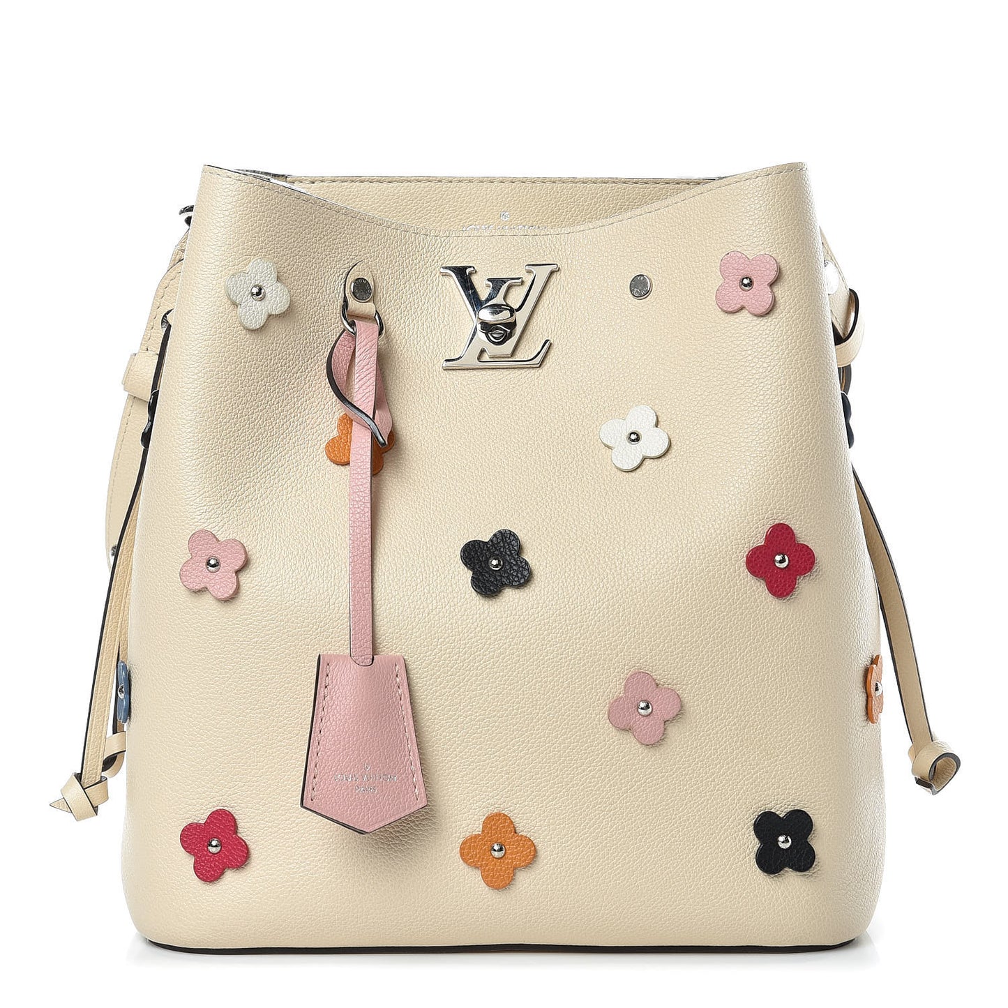 Calfskin Flowers Lockme Bucket Creme