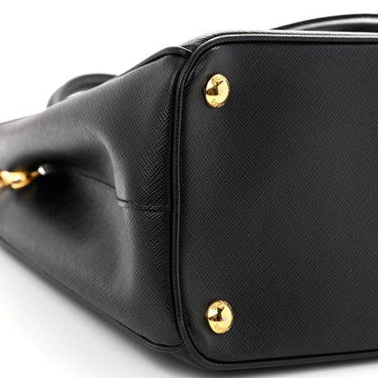Prada Saffiano Medium Galleria Double Zip Tote Black 8 of 9